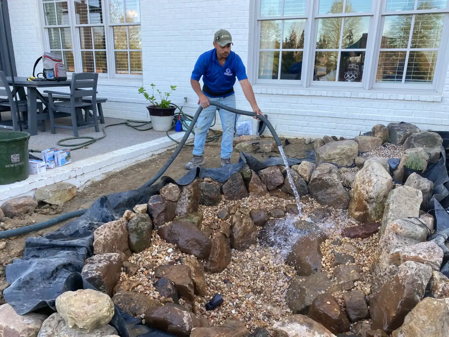 portfolio backyard ecosystem pond in collierville memphis water gardens 2